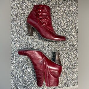Miz Mooz red leather boots “Alisa” size 38 (approx 7.5)